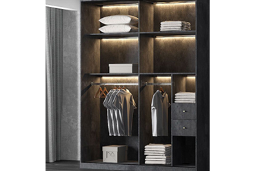 Aluminum Glass Sliding Door Wardrobe