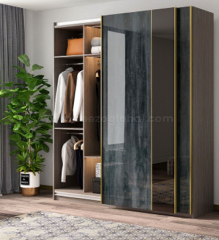 High Gloss Sliding Door Wardrobe