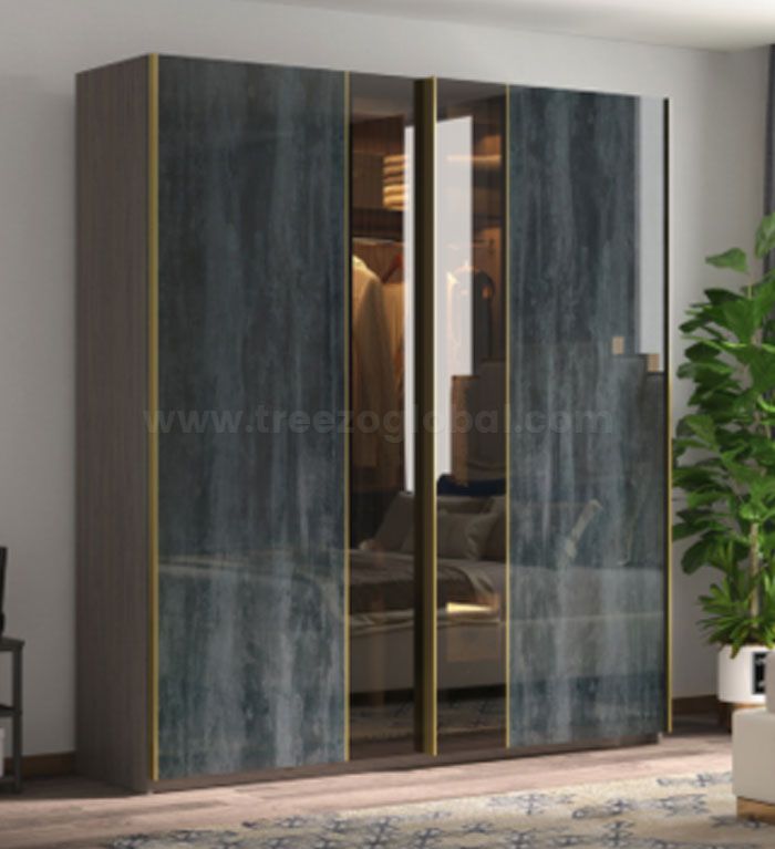 High Gloss Sliding Door Wardrobe